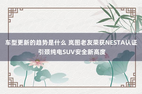 车型更新的趋势是什么 岚图老友荣获NESTA认证 引颈纯电SUV安全新高度